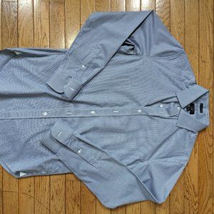 J. Crew gingham ludlow suit shirt 15"/34" S/M